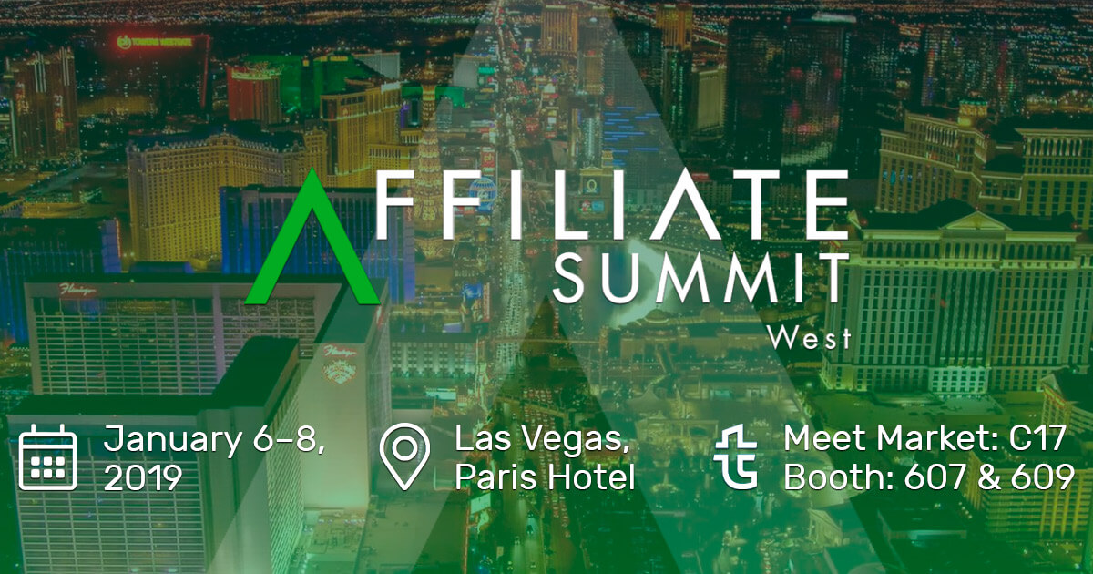 We are going to Affiliate Summit West 2019 in Las Vegas