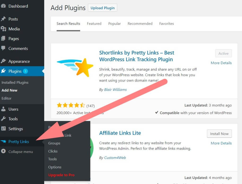 How to manage affiliate links on the WordPress website