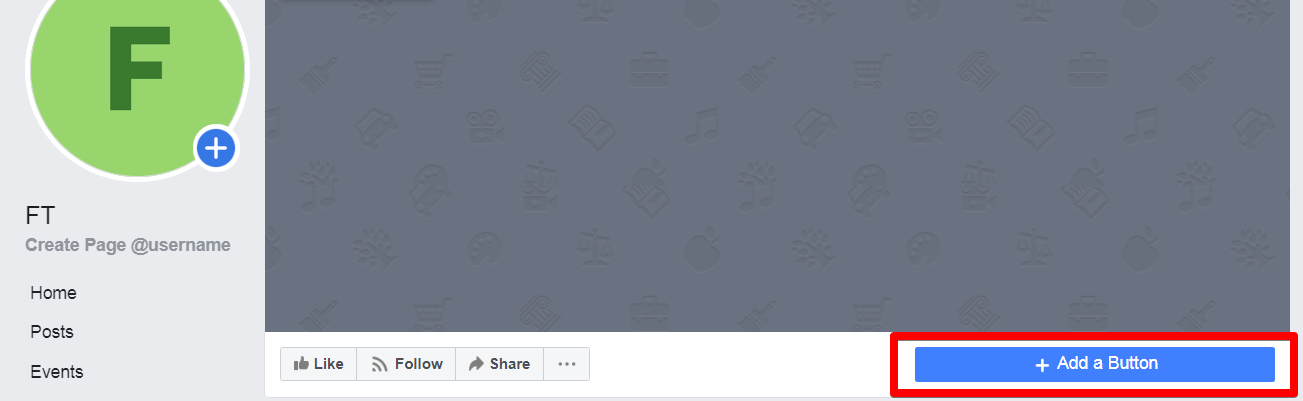 A screenshot of the “Cover Photo” section on the Facebook Business Page, which you can use to choose where to send your customers when they click the button (for example, to your website, another tool, or directly to Facebook)
