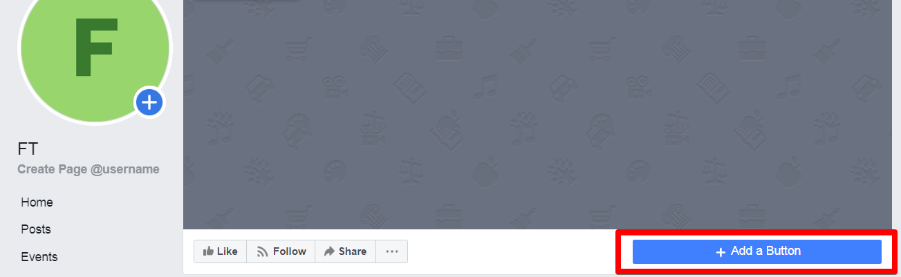 A screenshot of the “Cover Photo” section on the Facebook Business Page, which you can use to choose where to send your customers when they click the button (for example, to your website, another tool, or directly to Facebook)