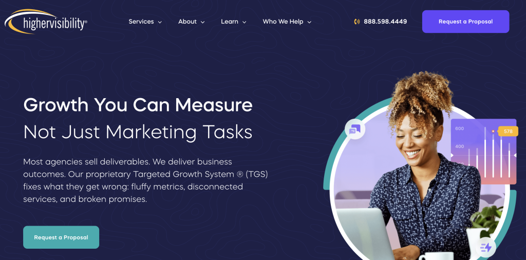 Higher Visibility homepage