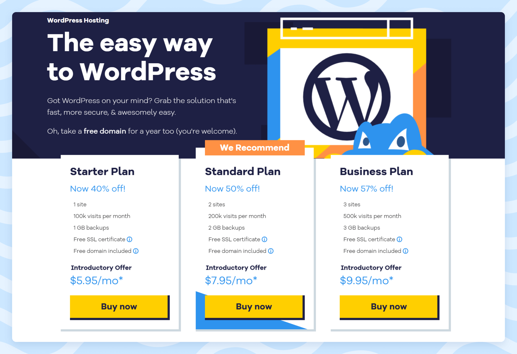 Cheap hosting example