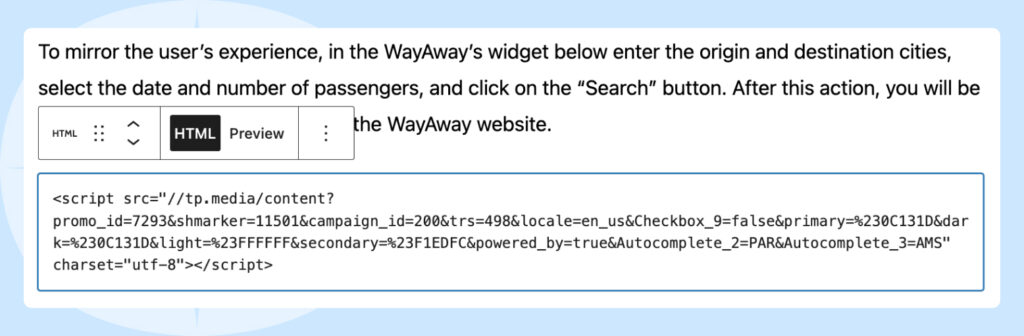 Widget Integration Into WordPress Blog how to integrate flight search form wordpress