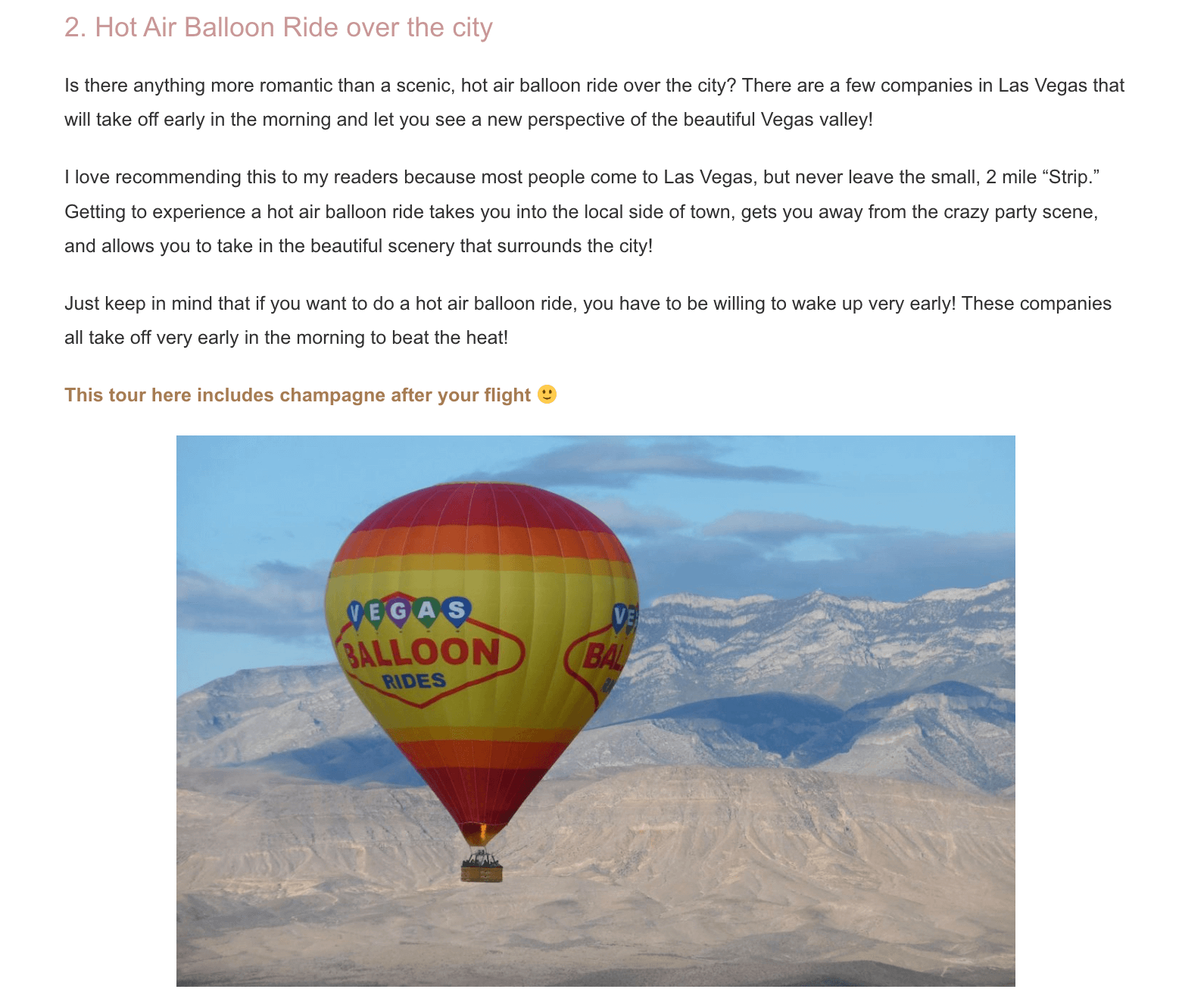 Article 43 Romantic Things to do in Vegas for Couples on myperfectitinerary.com Screenshot of the article 43 Romantic Things to do in Vegas for Couples on myperfectitinerary.com