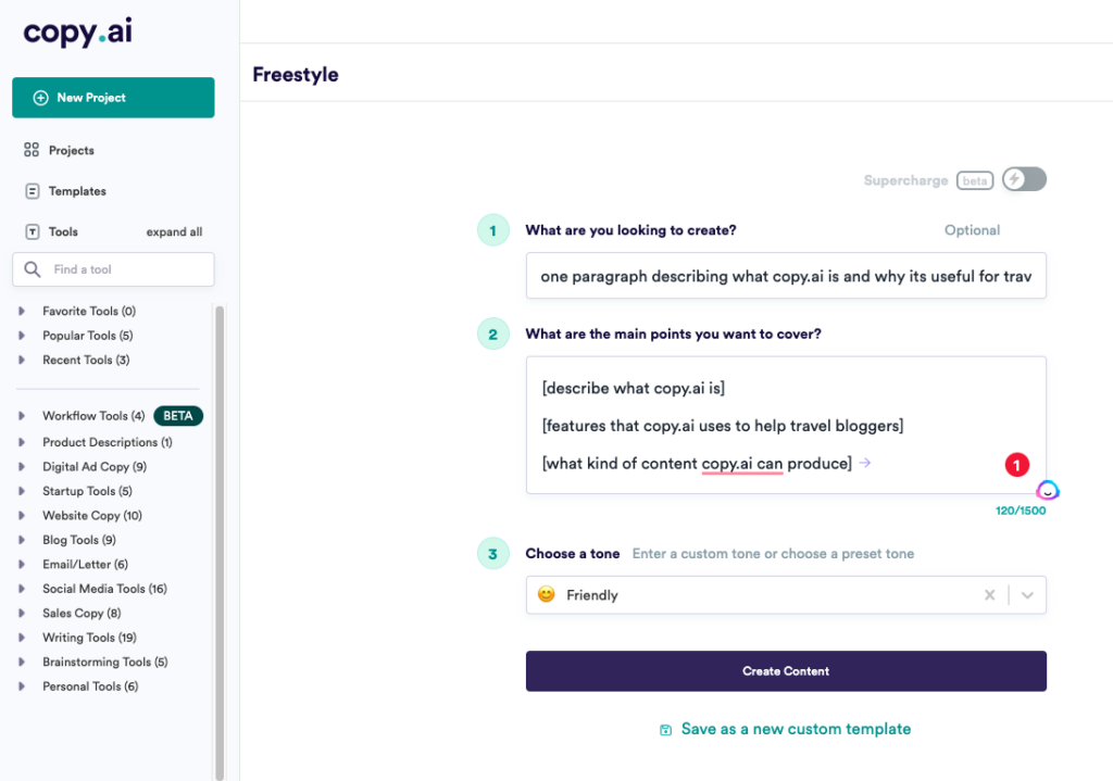 Copy.ai Review: Features, Pricing & More | Travelpayouts
