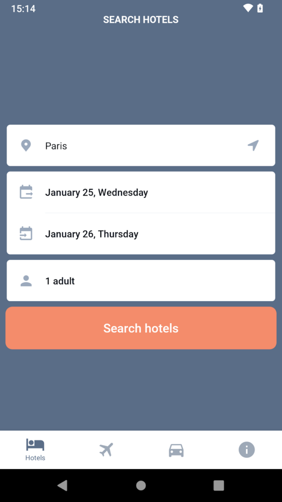 Flight aggregator on Travel App Travel App Android