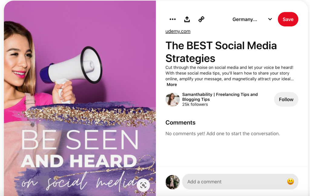 The best social media strategies pin from Samanthability