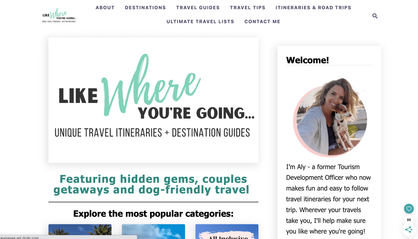 Likewhereyouregoing.com homepage