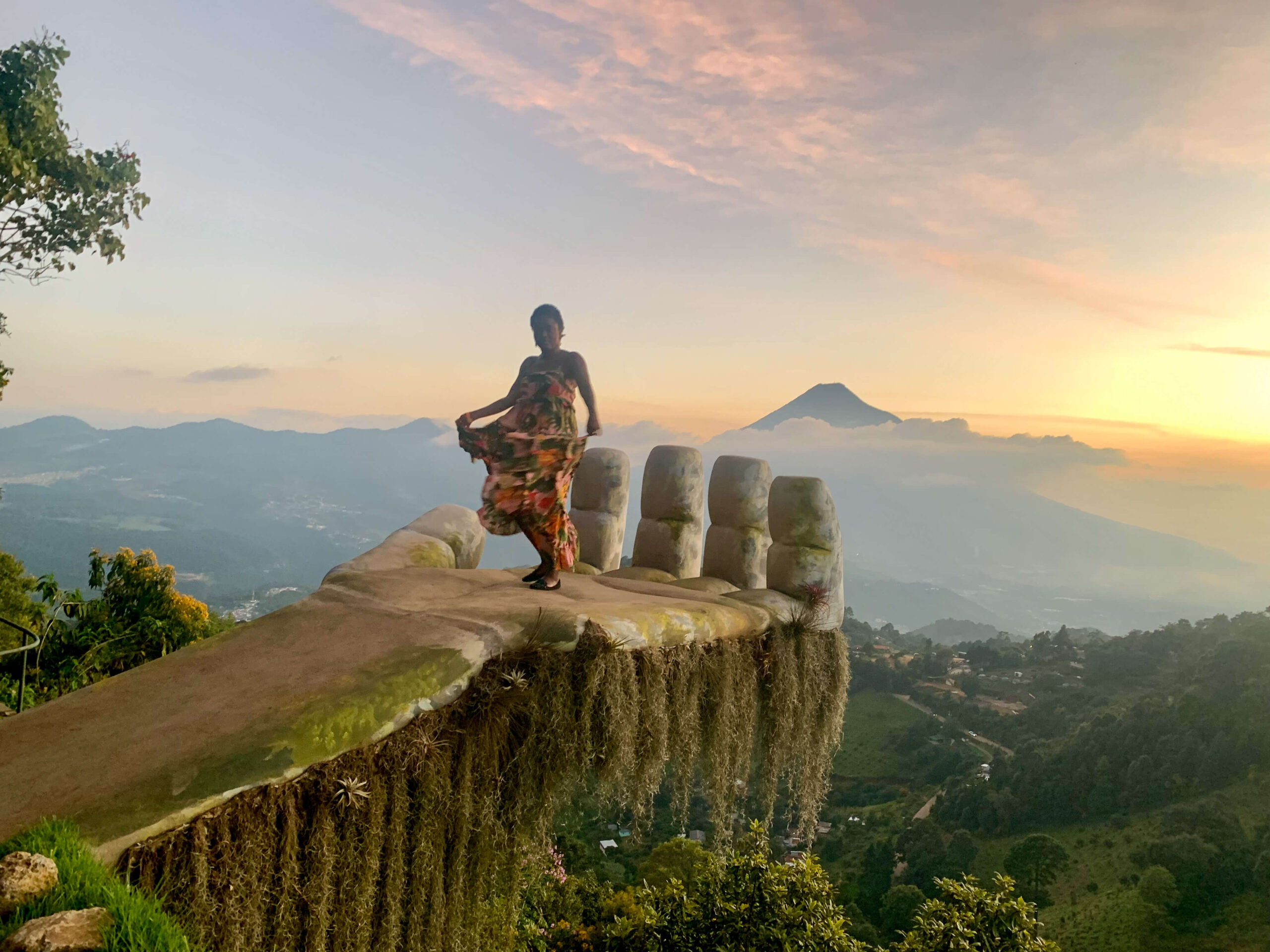 Photo of Somto, author of the blog Somto Seeks in Hobbitenango, Guatemala