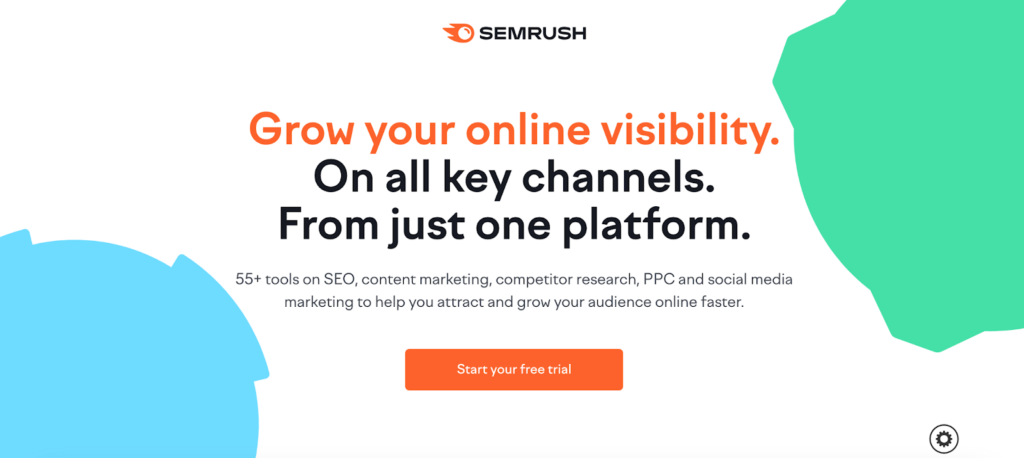A screenshot of the Semrush affiliate program
