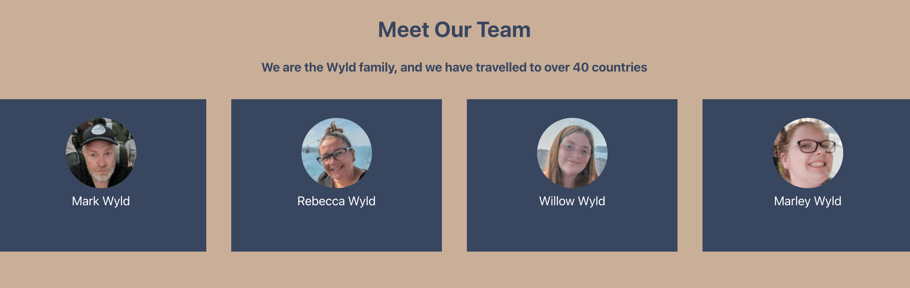 Wyld Family Travel team