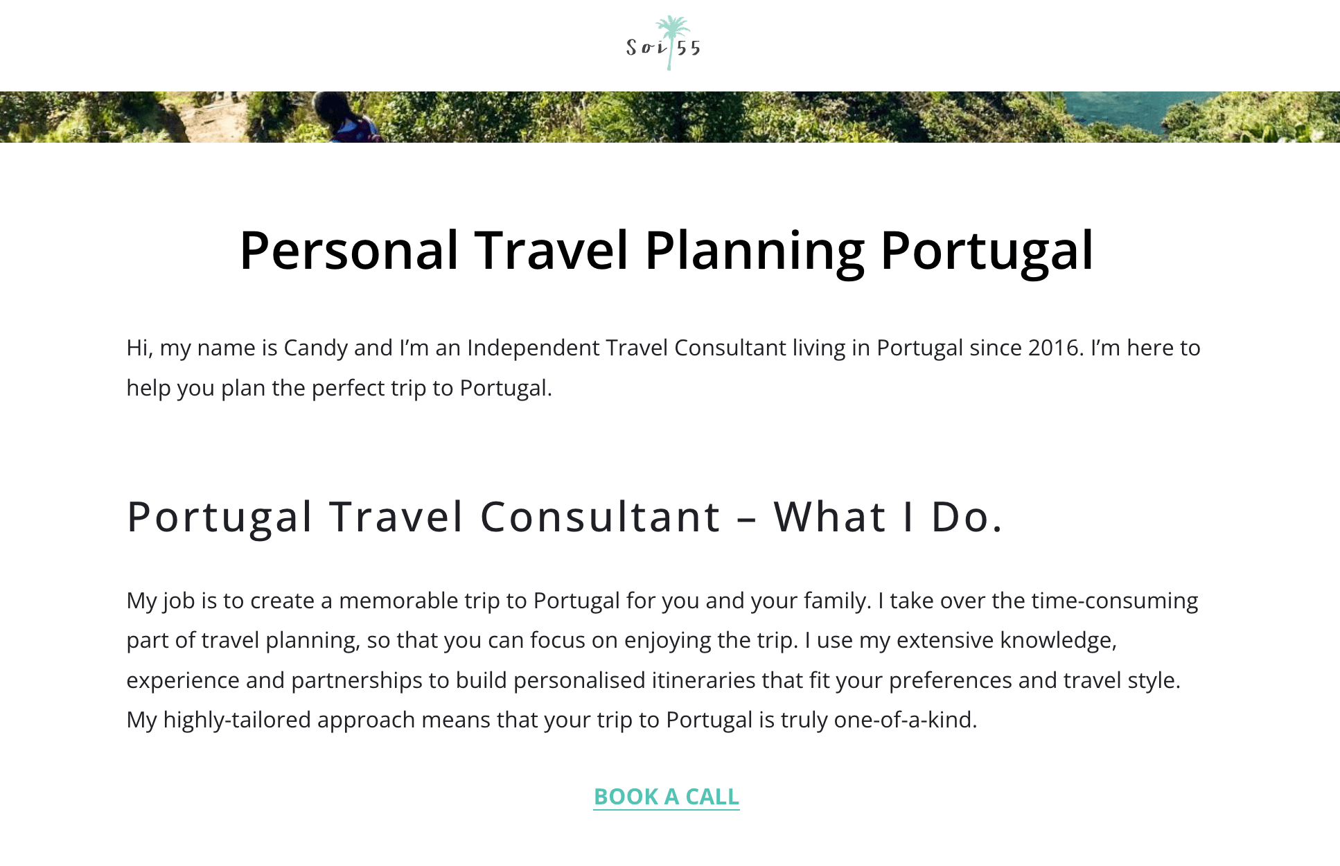 Soi55 personal travel planning Portugal services.