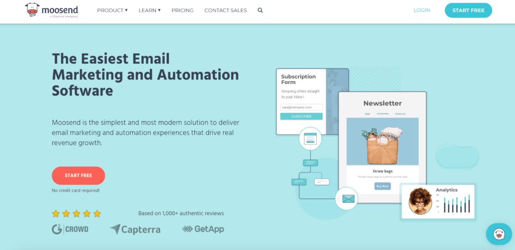 Moosend — Service for Simple Yet Effective Email Marketing