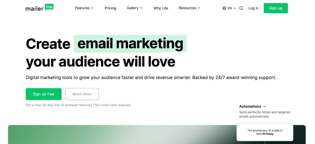 Mailerlite — Service for Email Marketing and E-Commerce