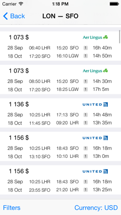 Choose the best flight deal. You'll see many of them. Our search engine finds deals among 550 world's best airlines.