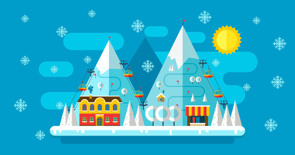 Занимательная статистика по зимним бронированиям жилья от Суточно.ру