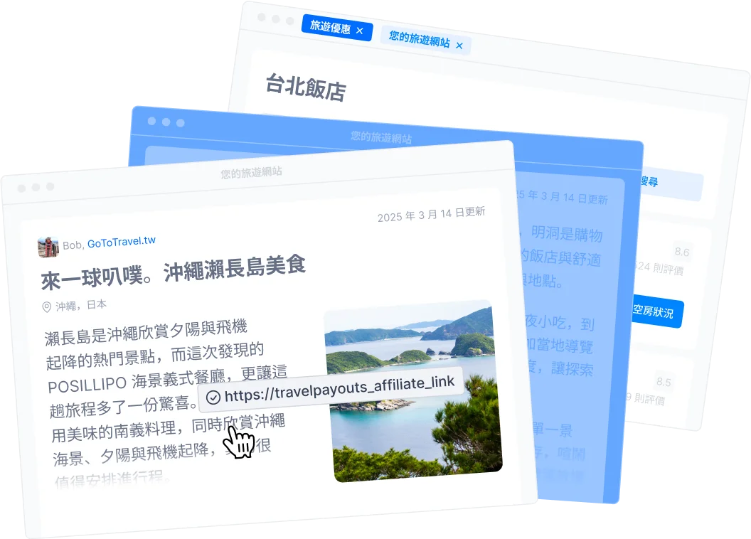 Travelpayouts Drive interface preview