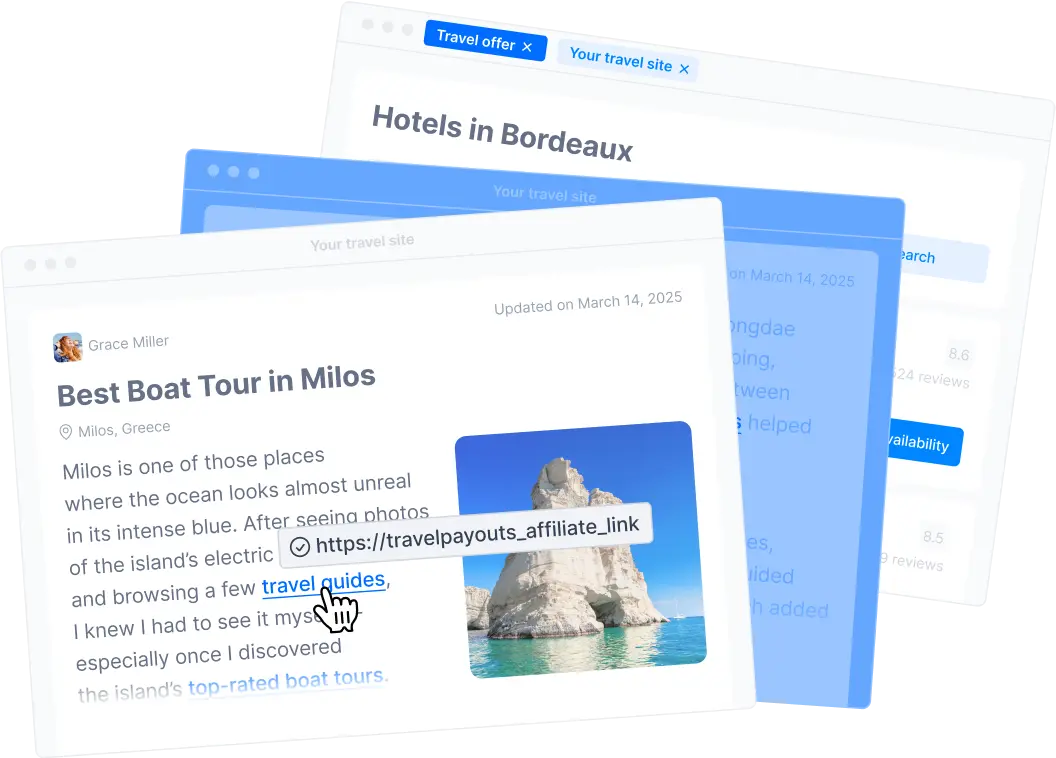 Travelpayouts Drive interface preview